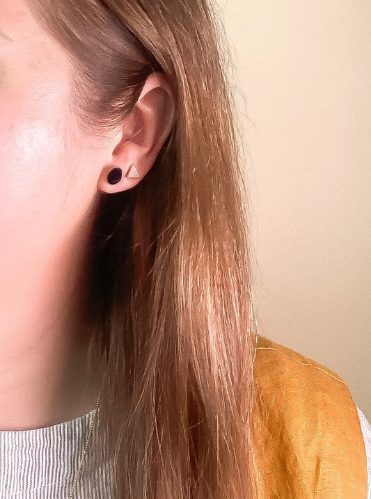 Mother of Pearl Triangle Studs