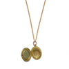 Oval Locket Necklace with Tiger's Eye