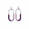 Oxblood + Amethyst Balance Earrings