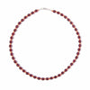 Oxblood + Carnelian Glass Beaded Necklace