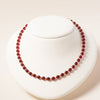 Oxblood + Carnelian Glass Beaded Necklace