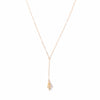 Brass Pendulum Lariat Necklace