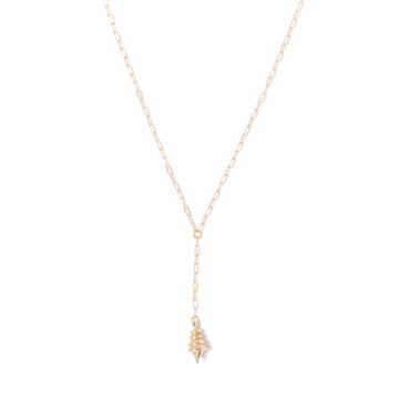 Brass Pendulum Lariat Necklace