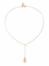 Brass Pendulum Lariat Necklace