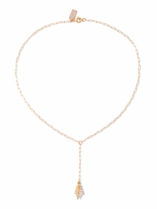 Brass Pendulum Lariat Necklace