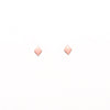 Vintage Enamel Pink Diamond Studs