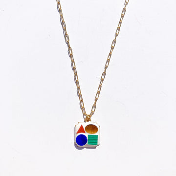 Primary Shapes Charm Necklace
