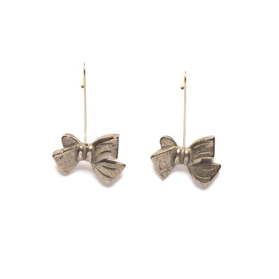 Pyrite Bow Earrings