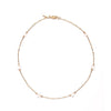 Rainbow Moonstone Minimal Charm Necklace