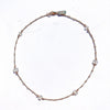 Rainbow Moonstone Minimal Charm Necklace