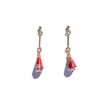 Red Jasper Cone Earrings