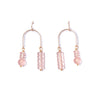 Composition Swing Earrings in Rose