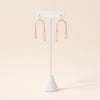 Composition Swing Earrings in Rose