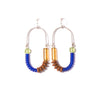 Cobalt, Olive, Mocha, and Topaz Balance Earrings/ Sterling Silver