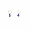 cobalt-glass-teardrop-stud-earrings-sterling-silver handmade jewelry by michelle starbuck designs