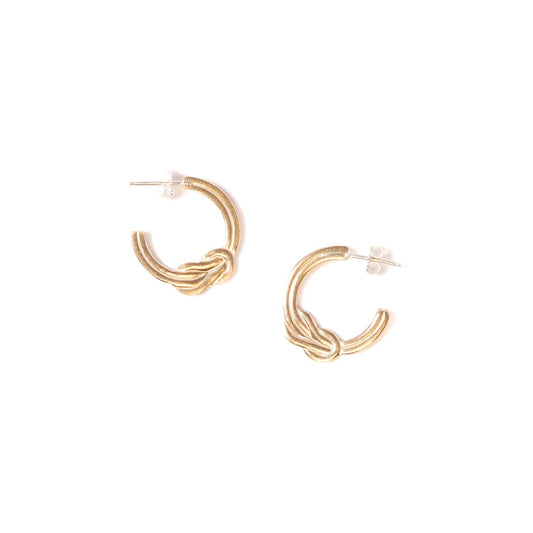 Sailor Knot Hoop Earrings
