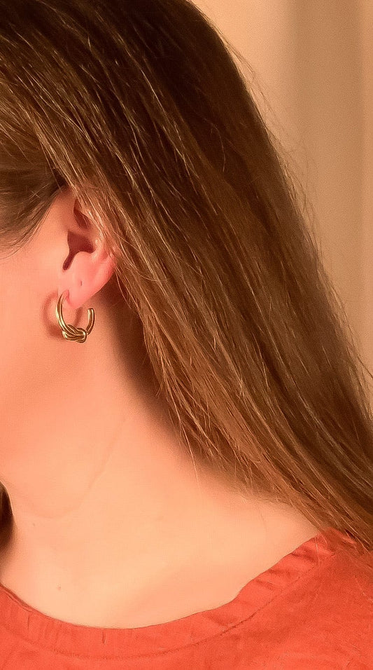 Sailor Knot Hoop Earrings