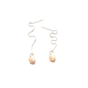 Shell Threaders in Sterling Silver
