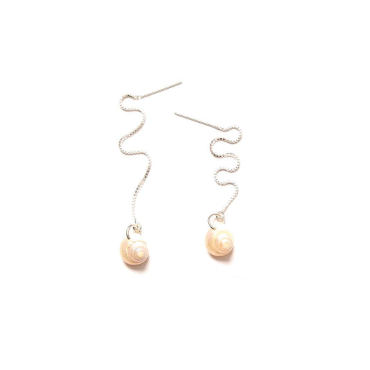 Shell Threaders in Sterling Silver