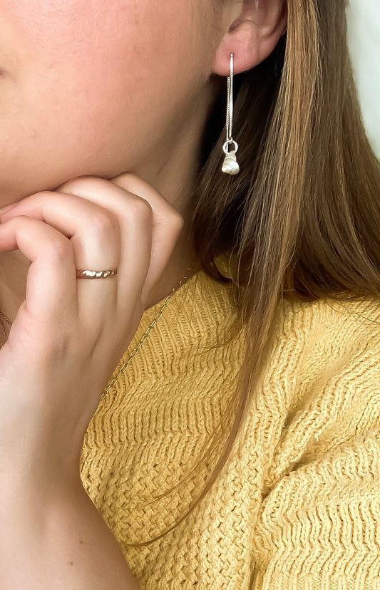 Shell Threaders in Sterling Silver
