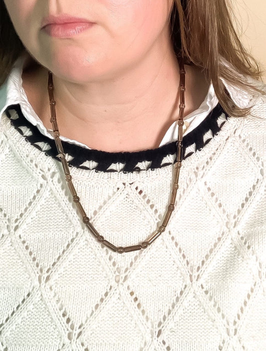 Smoky Quartz Beaded Necklace