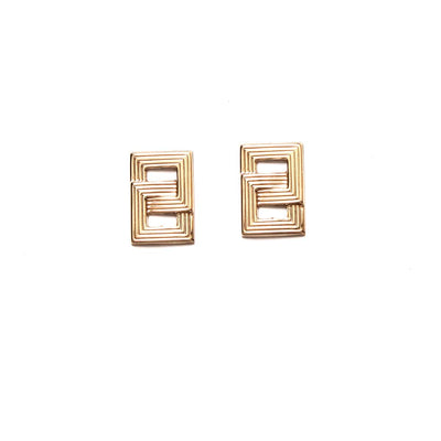 Linked Square Studs