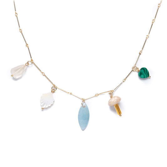 Gemstone Charm Necklace