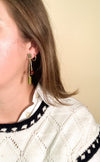 Swing Earrings in Olive and Mocha