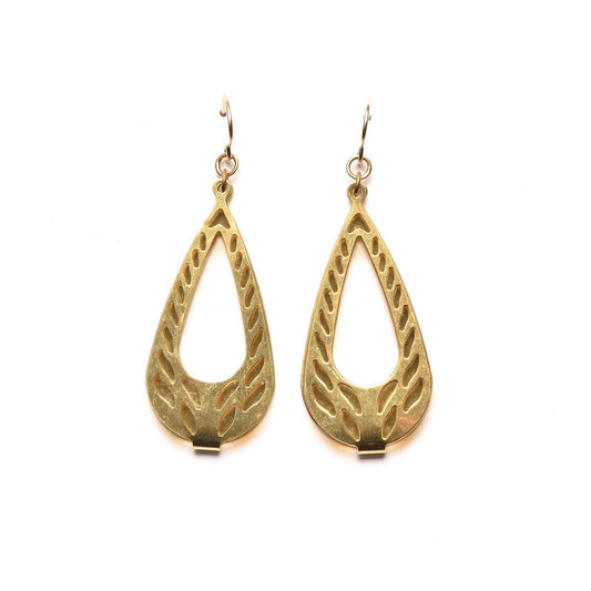 Teardrop Cutout Earrings