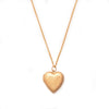 Vintage Textured Heart Locket Necklace