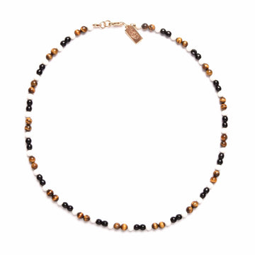 Tiger's Eye Beaded Necklace