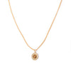 Tiger's Eye Vintage Starburst Charm Necklace