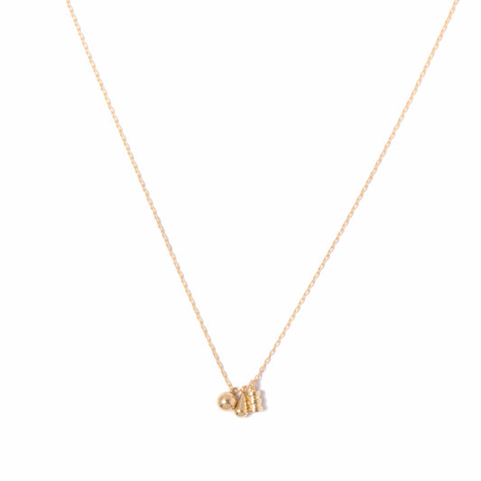 Tiny Brass Shapes Necklace