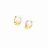 Topaz Glass Hoop Earrings