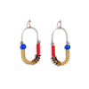 Topaz, Tortoise, Ruby, and Capri Balance Earrings