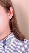 Tortoise Contour Drop Earrings