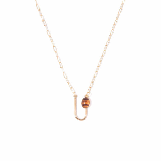 Tortoise Asymmetrical Arch Necklace