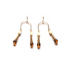 Tortoise + Crazy Lace Agate Conical Swing Earrings