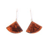 Tortoise Fan Earrings
