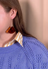Tortoise Fan Earrings