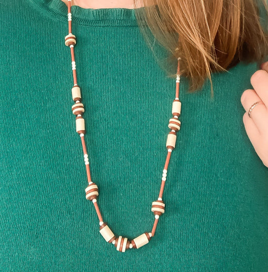 Vintage Natural Beaded Necklace