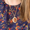 Vintage Cameo Locket Necklace