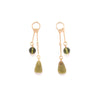 Wyoming Jade + Olive Glass Swing Earrings