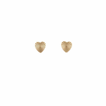 XL Starburst Heart Studs
