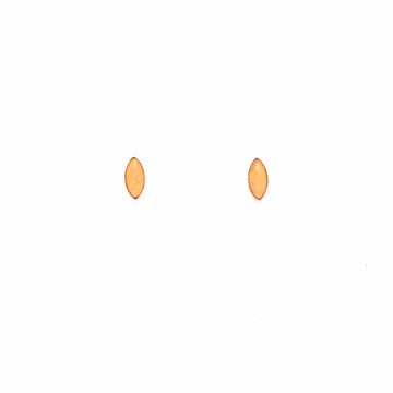 Navette Studs in Yellow Jasper
