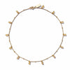Teardrop Fringe Necklace in Yellow Opal