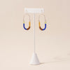 Cobalt, Olive, Mocha, and Topaz Balance Earrings/ Sterling Silver