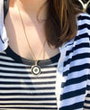 Op Art Pendant Necklace