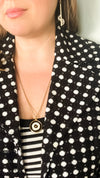 Op Art Pendant Necklace
