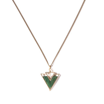 Helene Necklace in African Jade